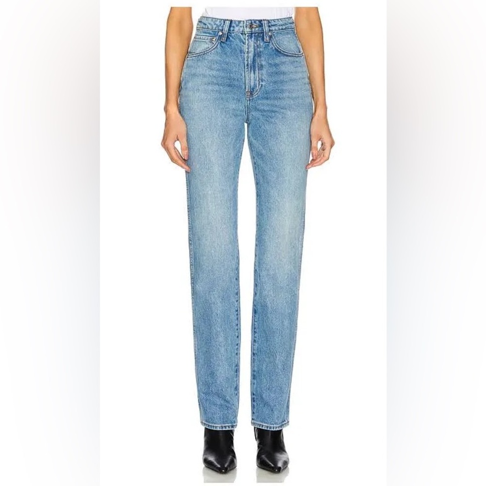 GRLFRND Sara Super High Rise Slim Straight Jeans